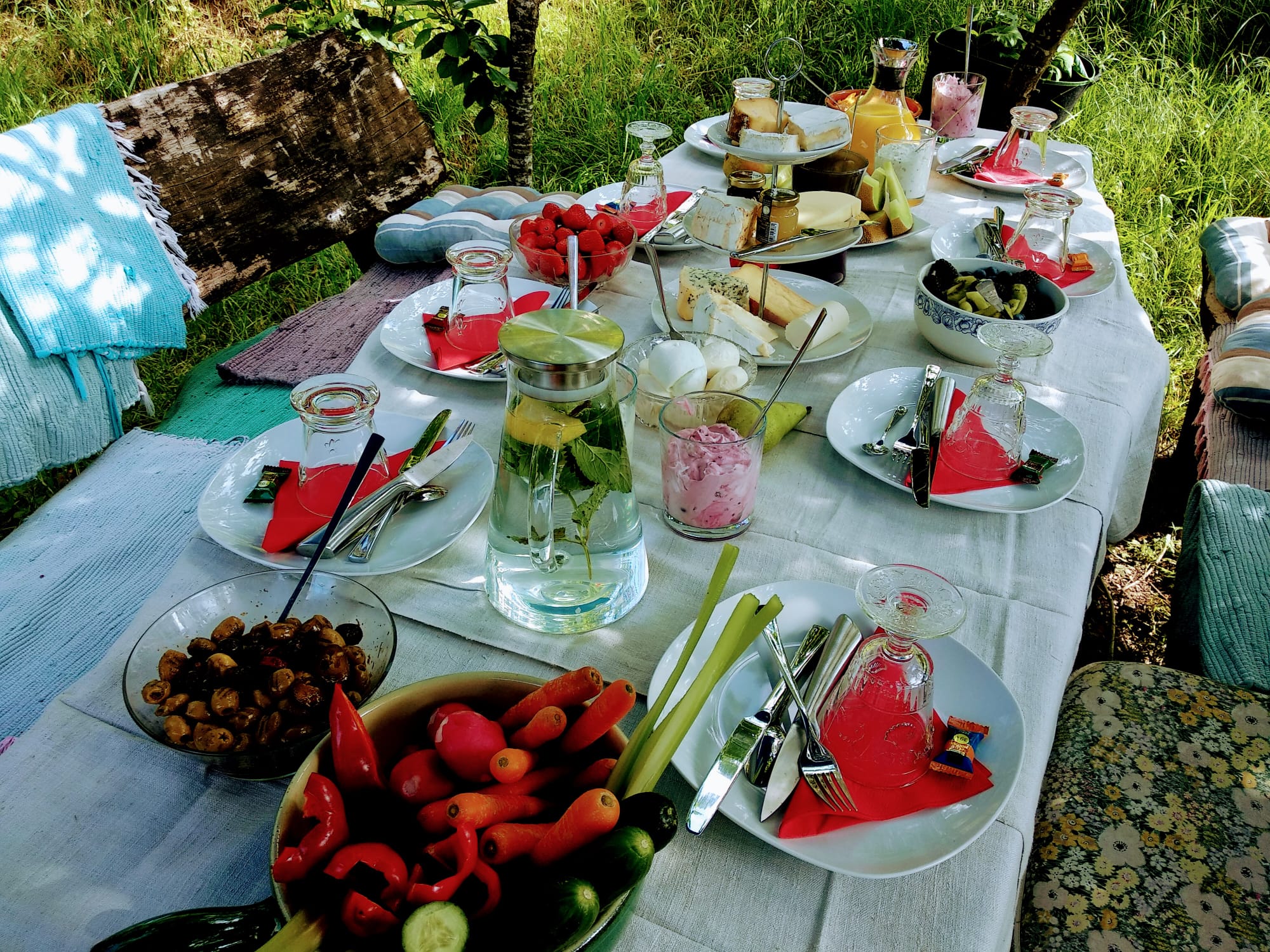 Fr&uuml;hst&uuml;ck im Garten