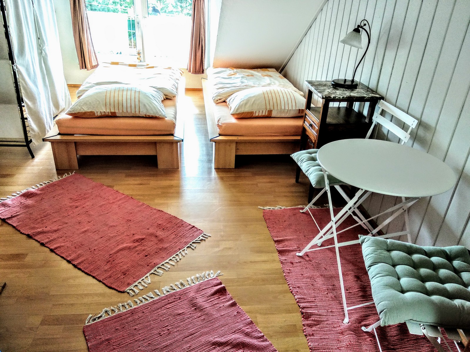 Großes Apartment Schlafbereich mit Einzelbetten