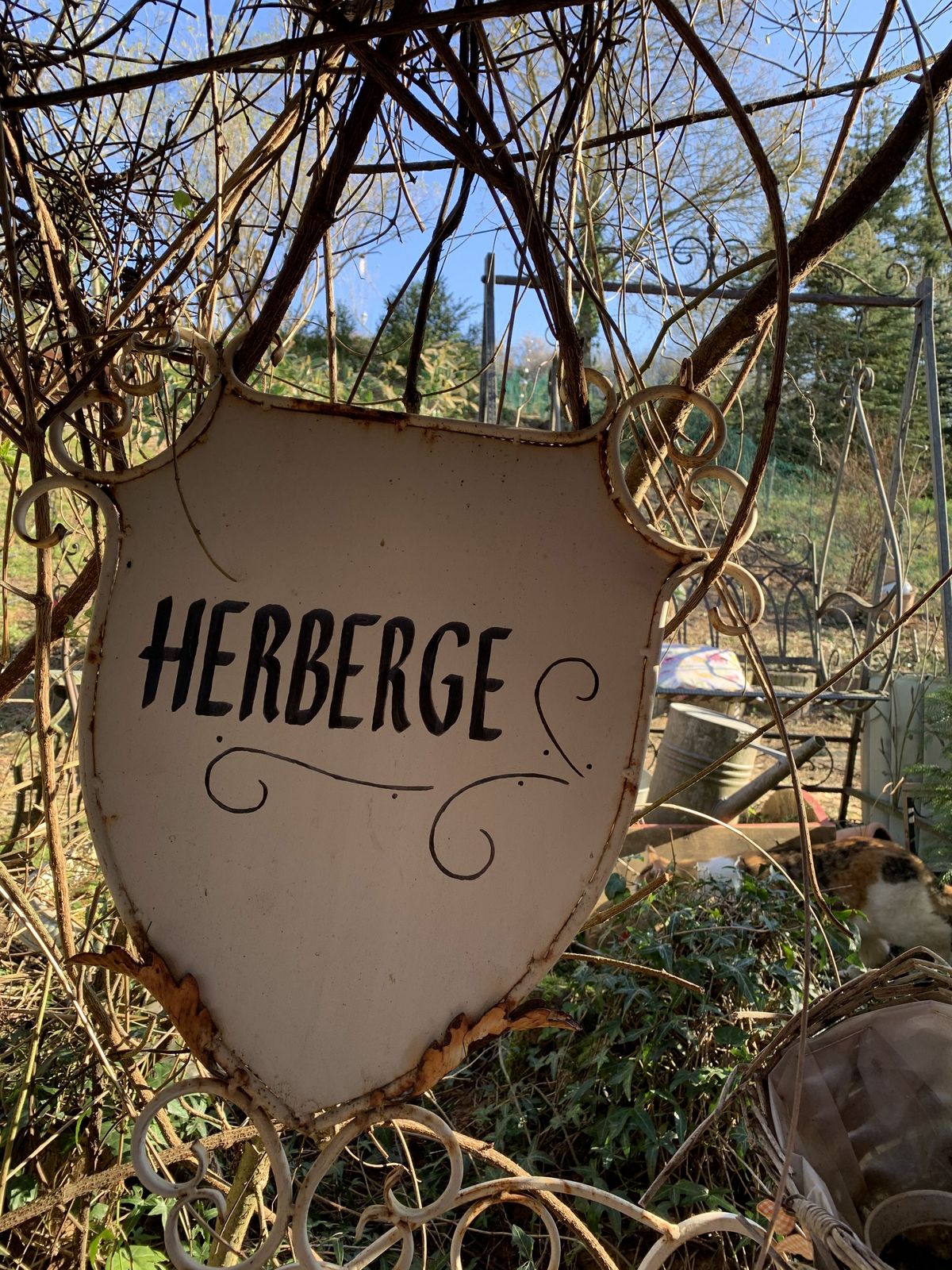 Herberge Schild